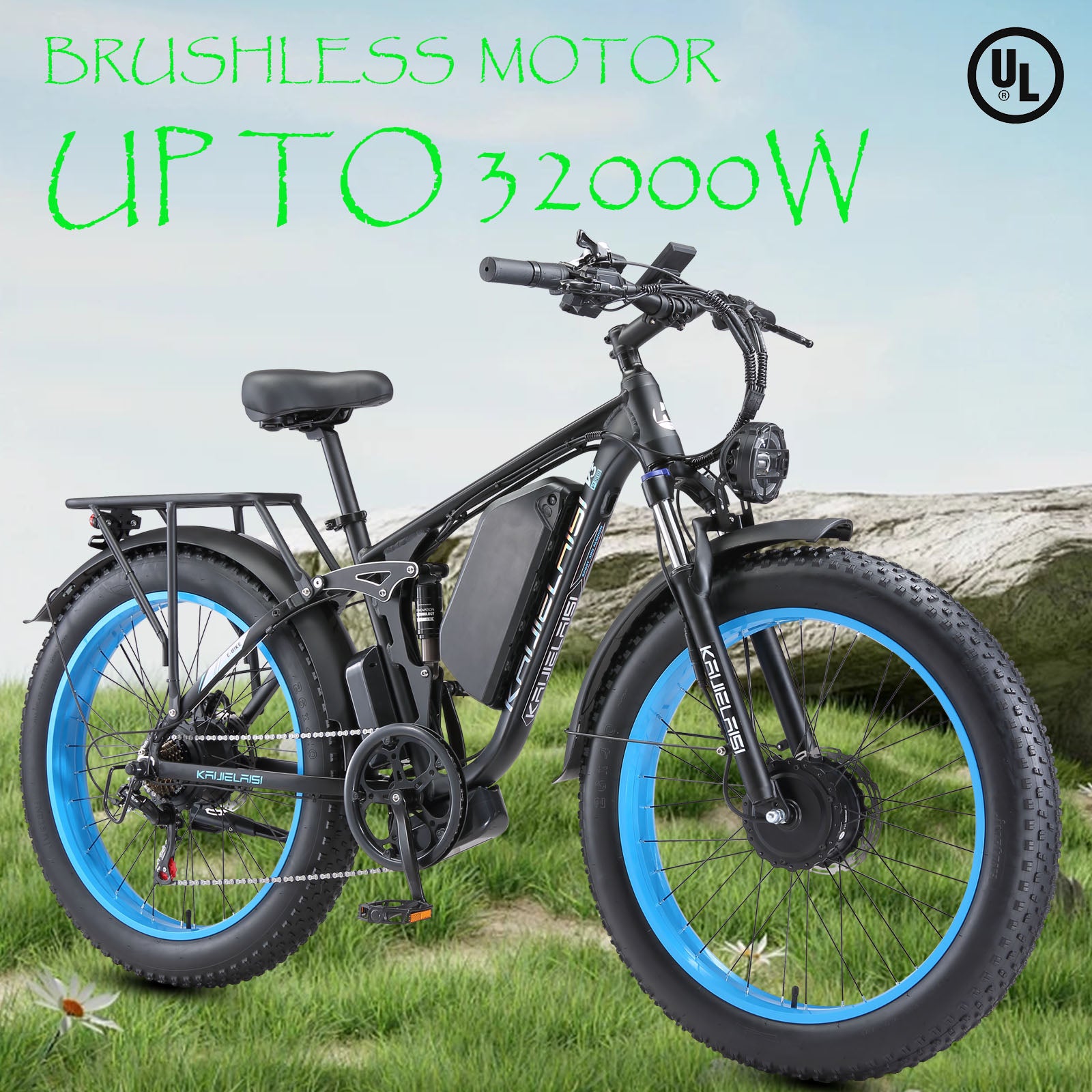 V3PRO Fat Tire Electric Bike Dual Brushless Motor Up to 3200W
