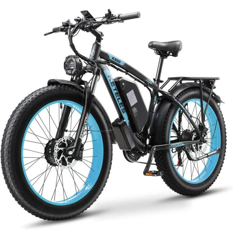 KETELES K800 26'' Fat Tire AWD Electric Bike 2000WPeak 4000W Cruise KETELES EBIKES KETELES K800 26'' Fat Tire AWD Electric Bike 2000WPeak 4000W Cruise KETELES EBIKES