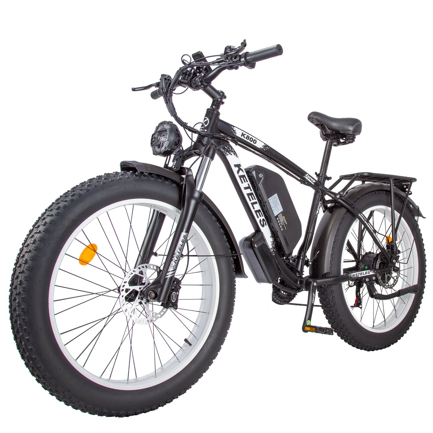 KETELES K800 1000W Electric Bike 26" x 4.0 Fat Tire Cruise Electric Bicycle