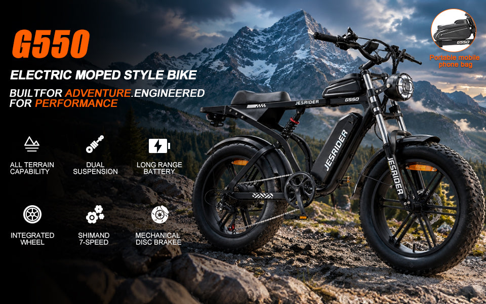 G550 electric fat tire mountain bike for adults