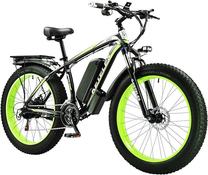 KETELES K800 1000W Basic Ebike 26" x 4.0 Fat Tire Electric Bike