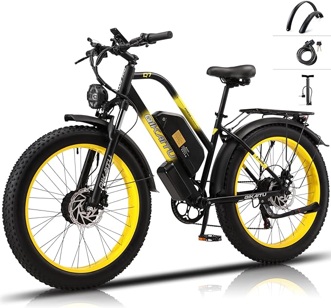 KETELES Q7 2000W Electric Bike 26” Fat Tire Electric Mountain Bike