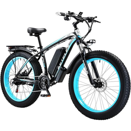 KETELES K800 1000W Basic Ebike 26" x 4.0 Fat Tire Electric Bike