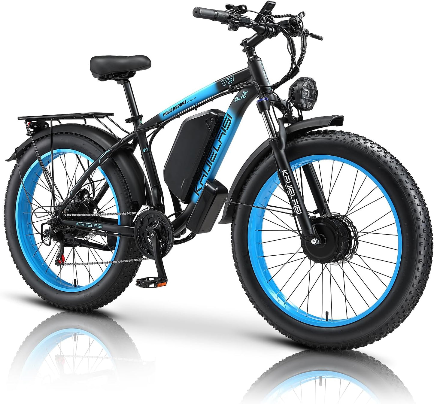 KETELES V3 2000W Elektrofahrrad 26" x 4.0 Fat Tire Elektro-Mountainbike