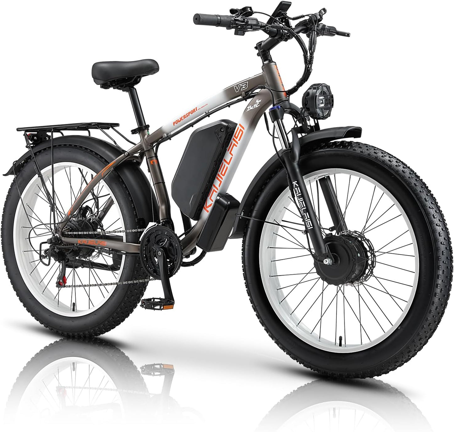 KETELES V3 2000W Elektrofahrrad 26" x 4.0 Fat Tire Elektro-Mountainbike