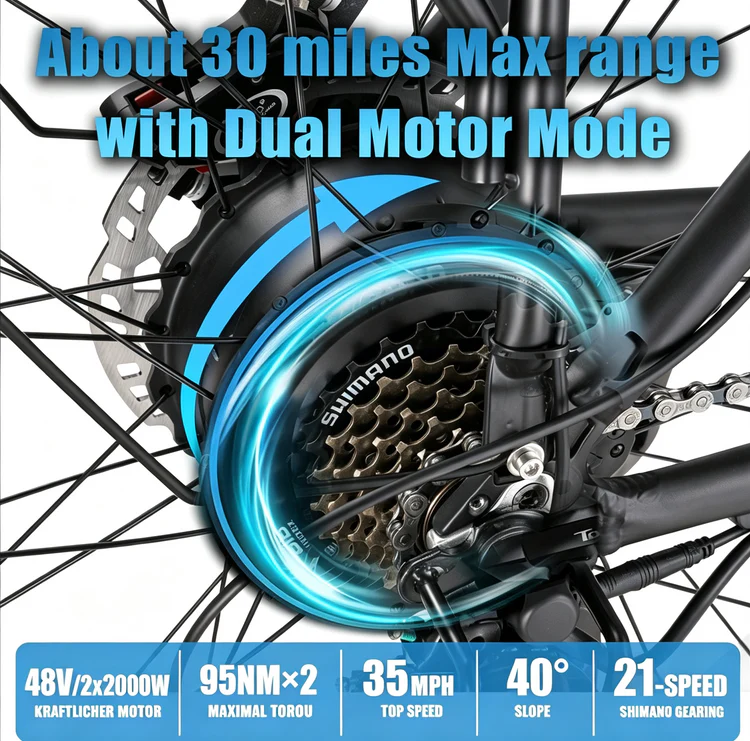 K800 2×2000W powerful motor
