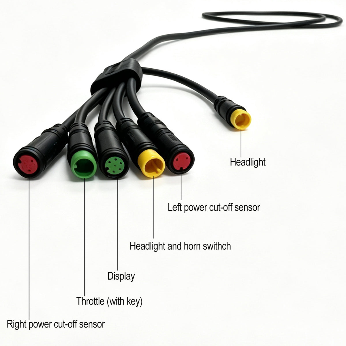 Suitable for KETELES K880 /V3 /K800 Ebike wiring harness waterproof cable
