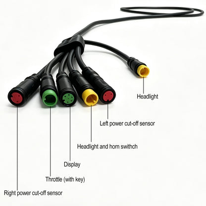 Suitable for KETELES K880 /V3 /K800 Ebike wiring harness waterproof cable