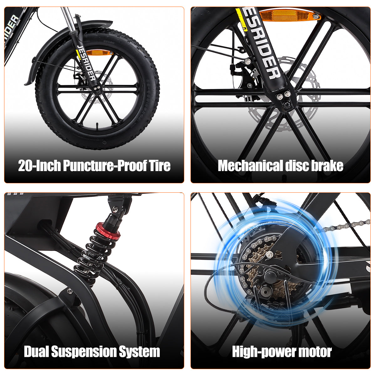 G550 electric fat tire mountain bike detail main picture