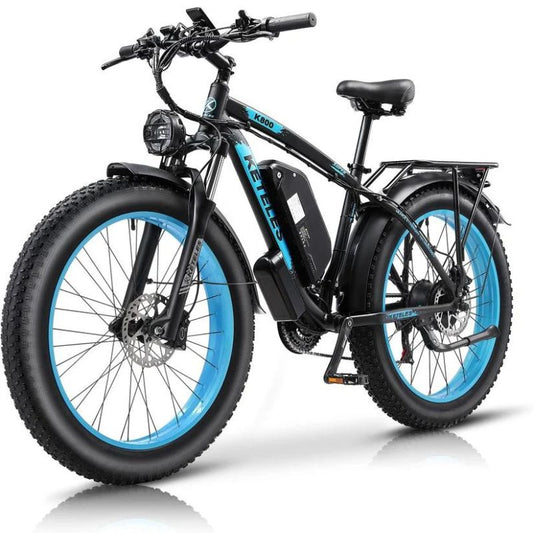 KETELES K800 1000W Electric Bike 26" x 4.0 Fat Tire Cruise Electric Bicycle