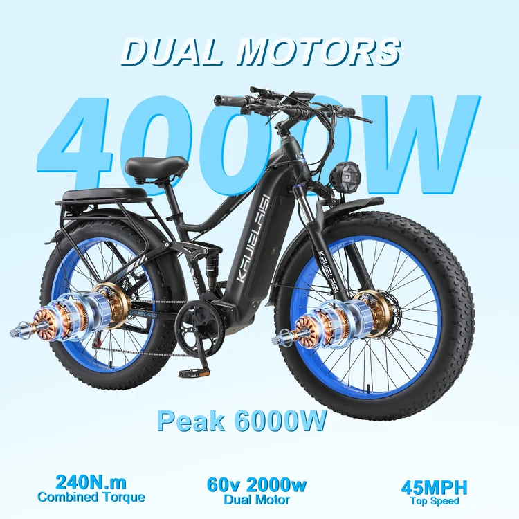 KETELES K801 dual motor electric mountain bike motor detail