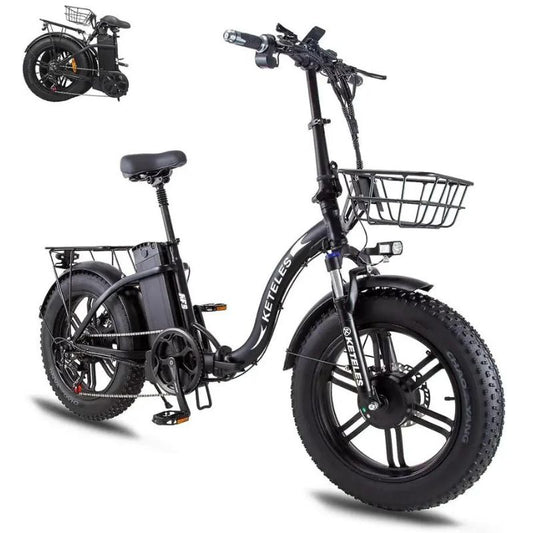 KETELES KF9 2000W Doppelmotor Faltbares E-Bike Pendler-Elektrofahrrad