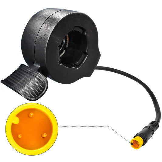 KETELES Ebike Thumb Throttle with Waterproof Connector, E-Bike Speed Control for Electric Bicycle Accessories 3 Pin