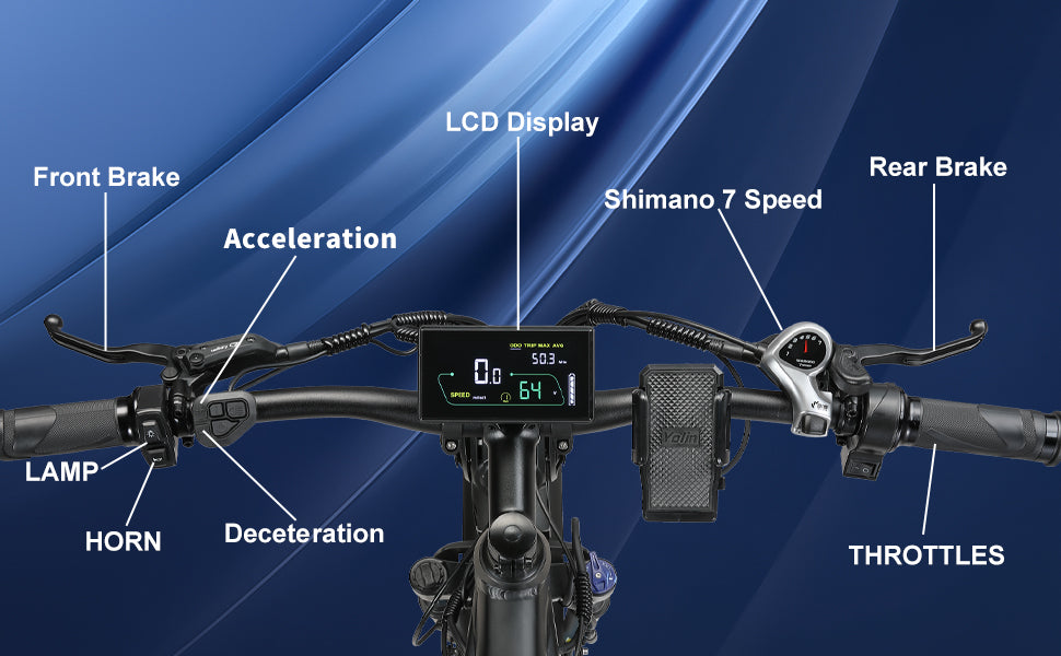 KAIJIELAISI K801 Electric Bike 45MPH 60V/2100WH 26" Full Suspension 6000W Peak Dual Motor E-Mountain Bicycle US