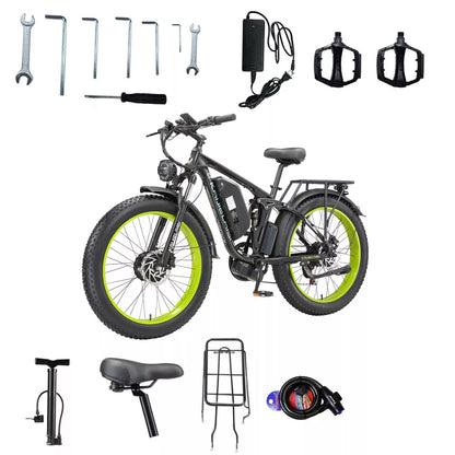 KETELES V3PRO long range electric mountain bike with accessories