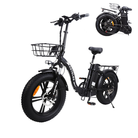 KETELES KF9 1000W Folding Ebikes 20‘’ All Terrain Electric Bicycle