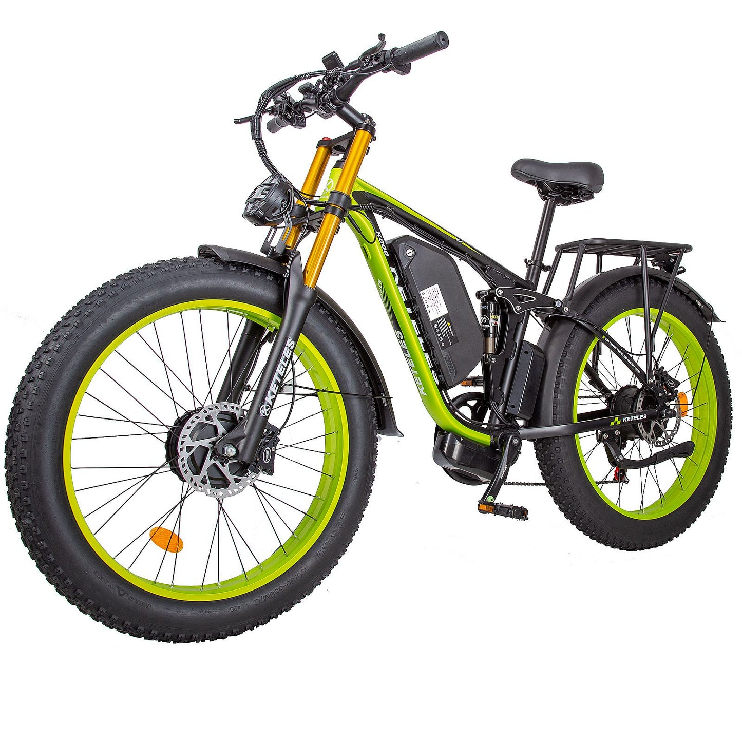 KETELES K800 PRO 26'' Fat Tire AWD Electric Bike 2000W Ebikes