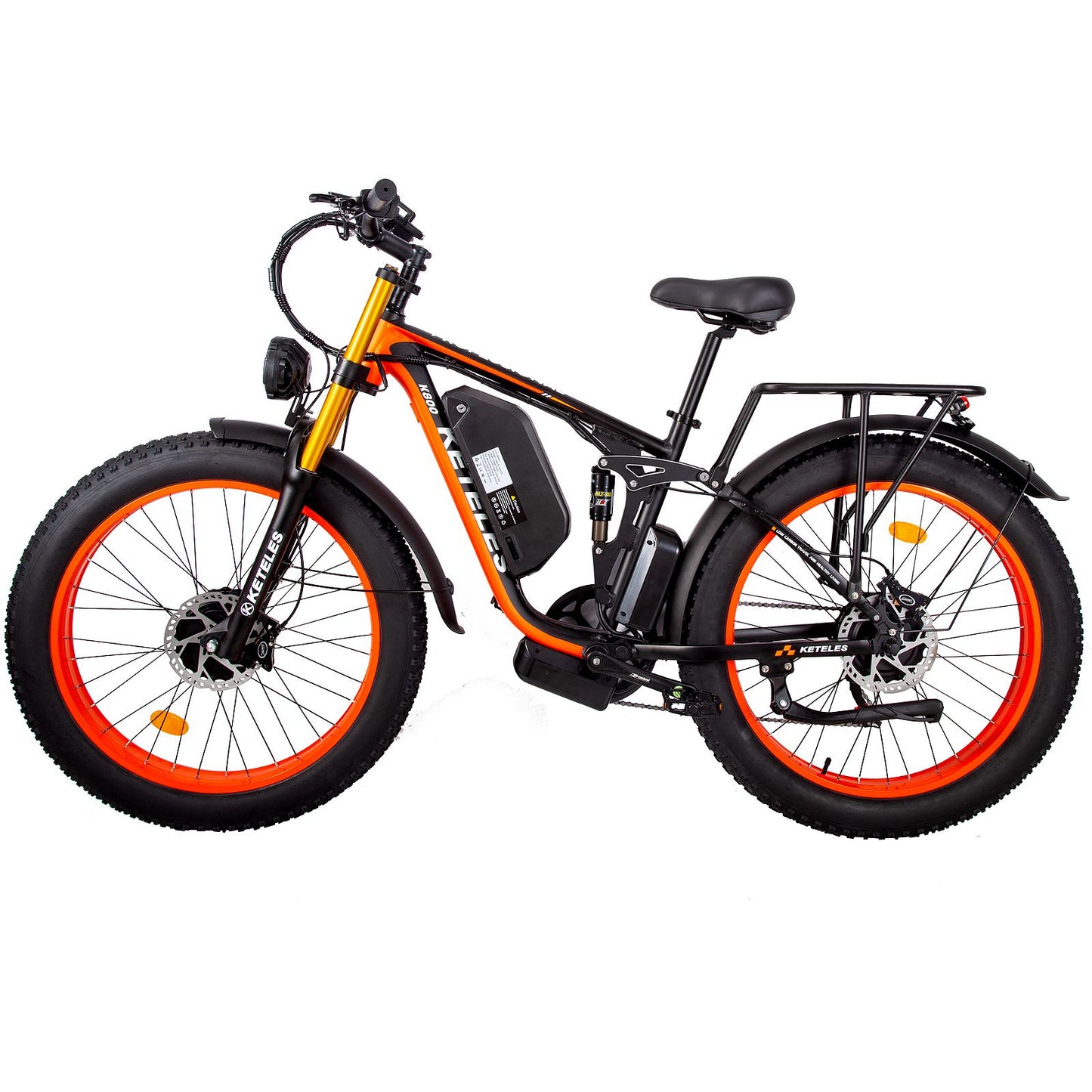 KETELES K800 PRO 26'' Fat Tire AWD Electric Bike 2000W Ebikes