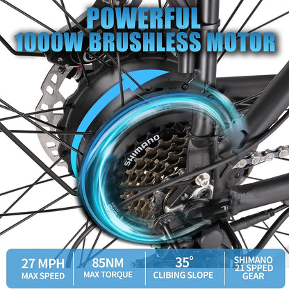 1000W Fat Tire E-Bike