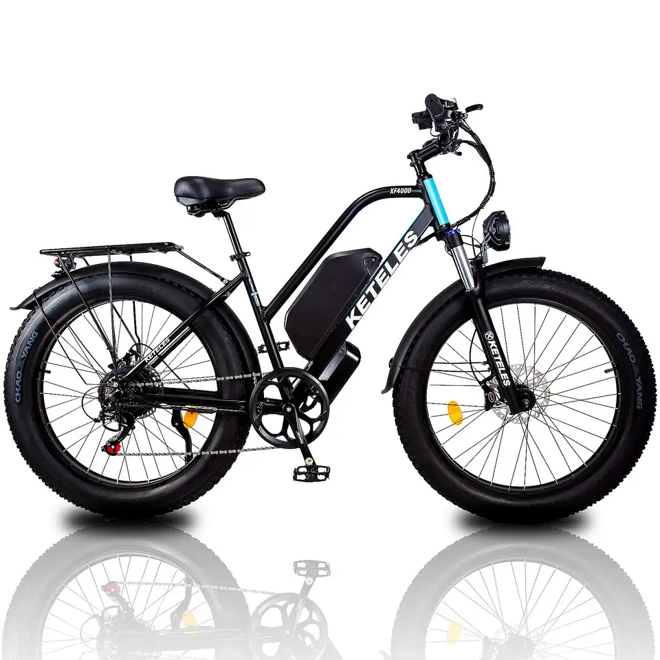 KETELES XF4000 1000W Electric Bike 26" Fat Tire Electric Bicycle