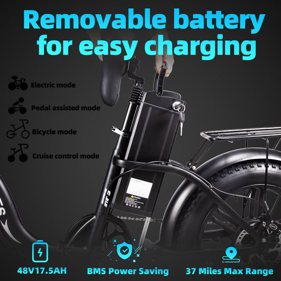 Keteles Kf9 1000w Folding Ebikes 20‘’ All Terrain Electric Bicycle Keteles Ebikes