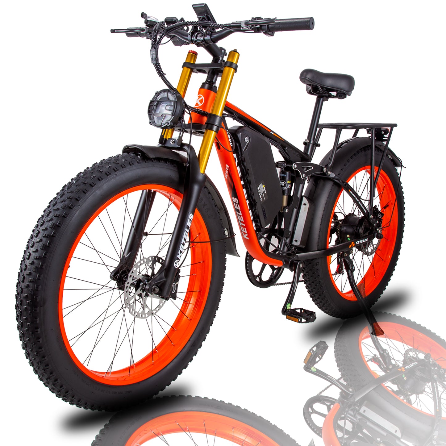 KETELES K800 PRO 1000W Electric Bike 26" x 4.0 Fat Tire Ebikes