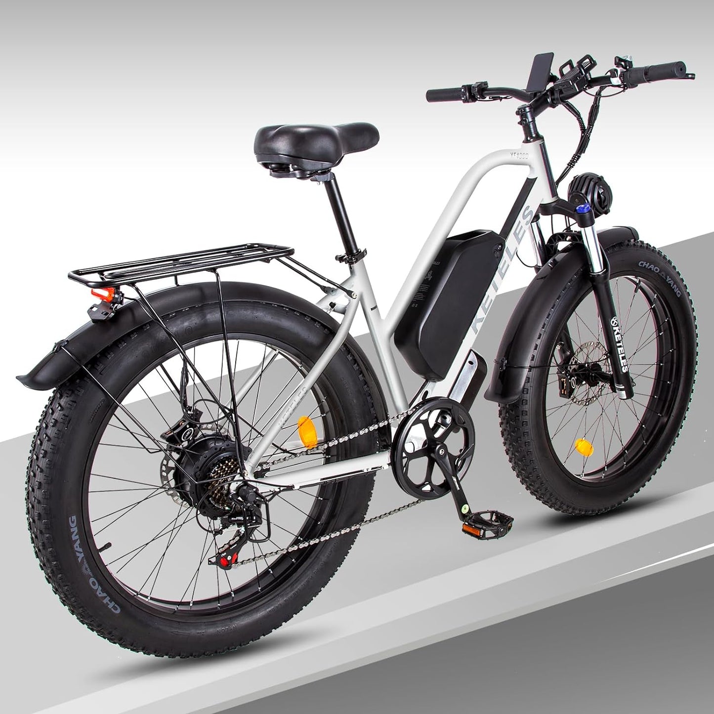 KETELES XF4000 1000W Electric Bike 26" Fat Tire Electric Bicycle